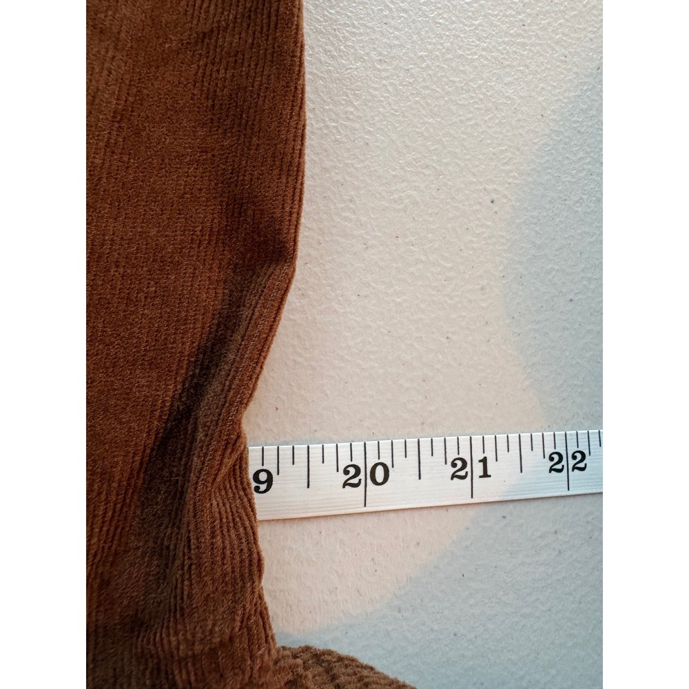 Gap Womens Corduroy Trucker Jacket Brown Puff Sleeve Cropped GP006028 Small NWT - Picture 5 of 6